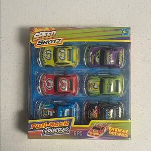 Pull-Back Toy Cars 6-Pack - Multicolor